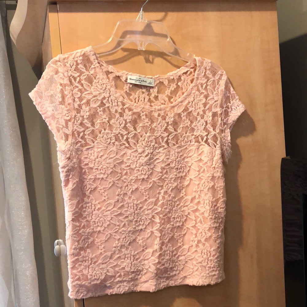 Blush pink Lacey t shirt